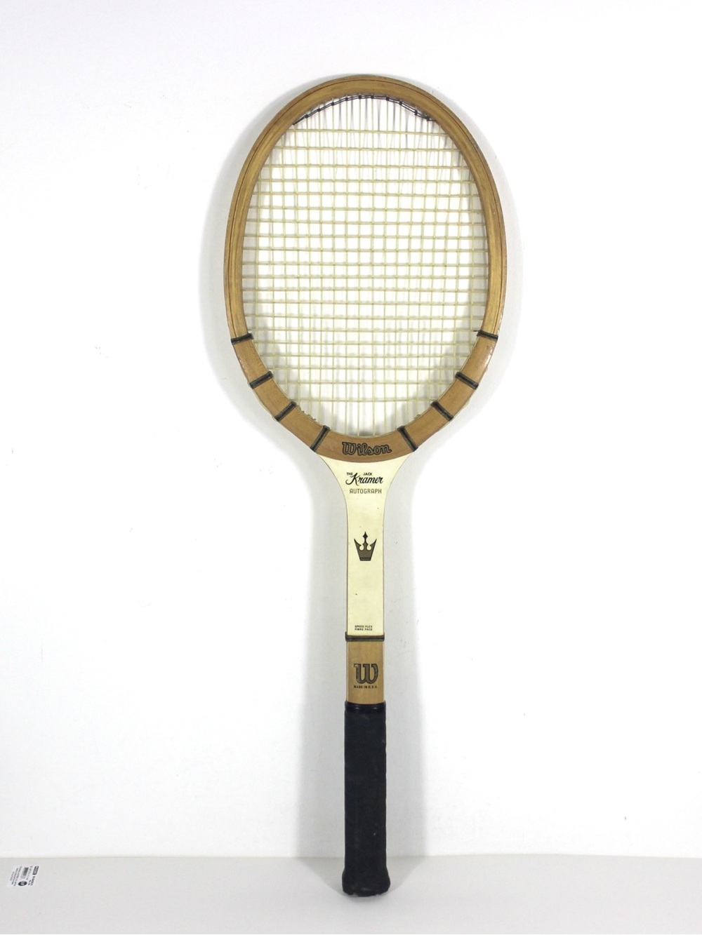 1930’s-40’s Jack Kramer Vintage Wooden Tennis Racket signature for Designer